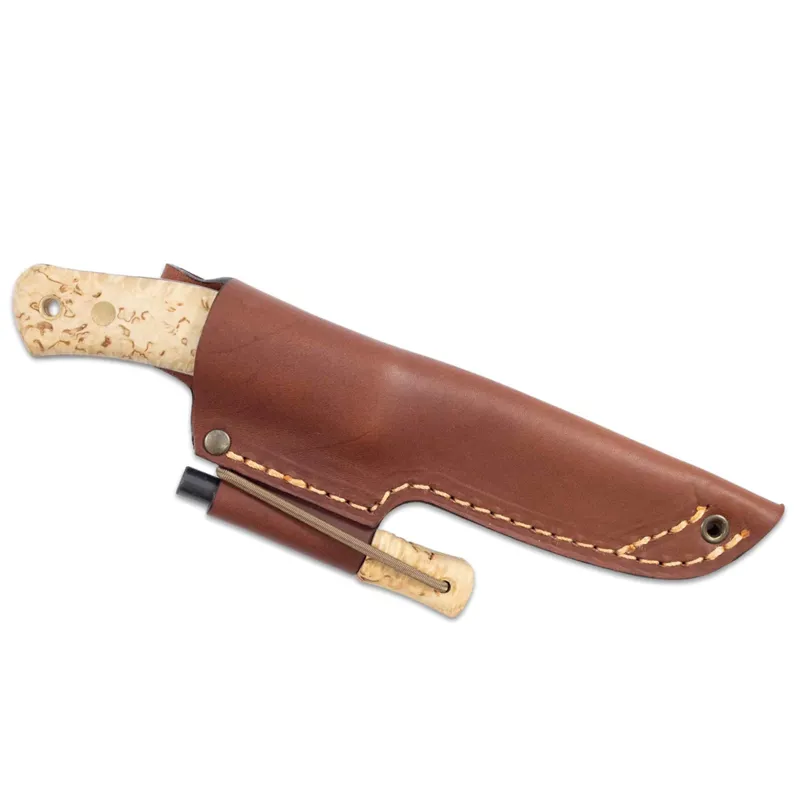 Casstrom No. 10 Swedish Forest Knife 1428N with Fire Steel in Curly Birch-1